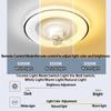 Invertorové LED osvětlení stropního ventilátoru Jídelna Elektrická lampa ventilátoru otočná o 360° Měděný motor pro domácnost Světlo stropního ventilátoru
