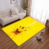Cute Yellow Electric Mouse Illustration Rug, Non-slip rug suitable for living room and bedroom sofas.