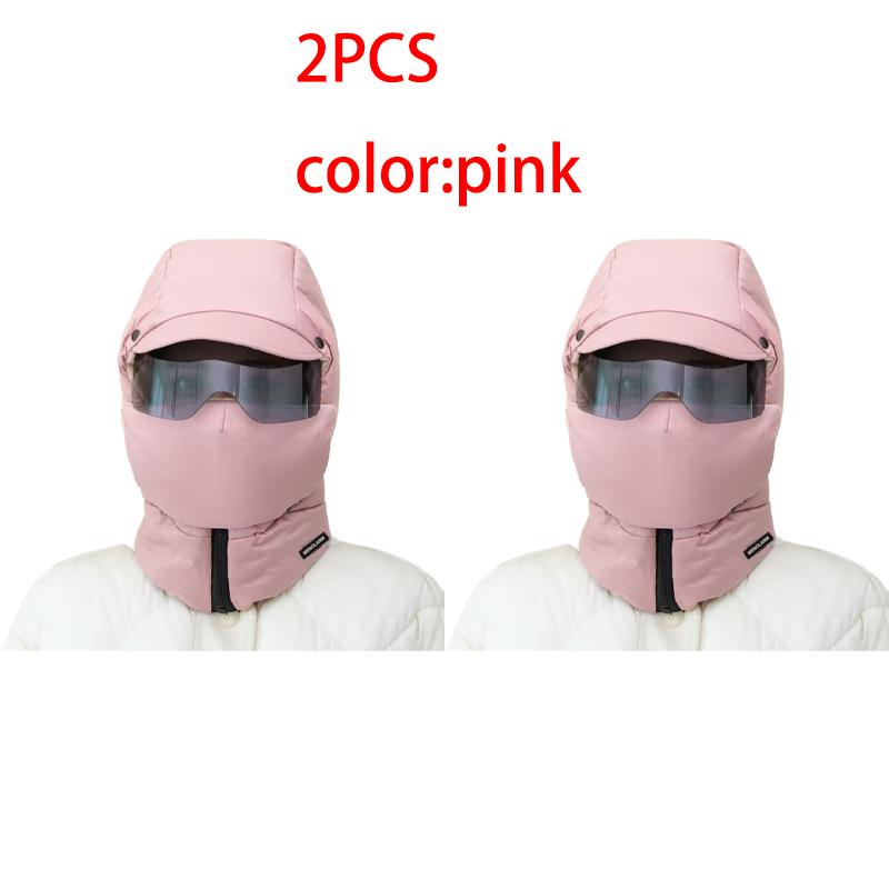 1/2/3PCS Outdoor Windproof Warm Mask Thickened Full Face Head Cover with Goggles Adjustable Cycling Sking Unisex Motorcycle Mask