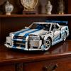 1410 pcs God of War' GT-R34 Sports Car Mechanical Set Christmas Gift Home decoration small ornaments compatible 42210