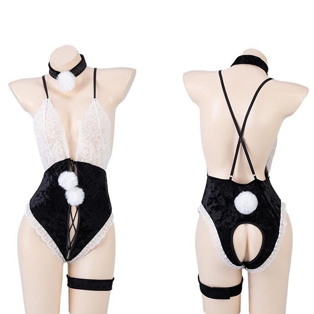 Bunny Girl Cosplay Sexy Rabbit Bunny Costume Leotard Disguise Bold High Leg Underwear Cosplay Cute Present Lingerie Costume Clothing Rabbit Ears