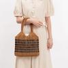 Fashion Hand-knitted Hollw Out Clutch Bead Woven Purse and Handbags Vintage Patchwork Shoulder Bag Female Summer Beach Totes Sac