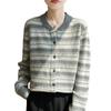 Autumn And Winter New Fair Island Wool Sweater Women'S Retro Jacquard Knitted Sweater Loose Thick Sweater Wear Women'S Cardigan