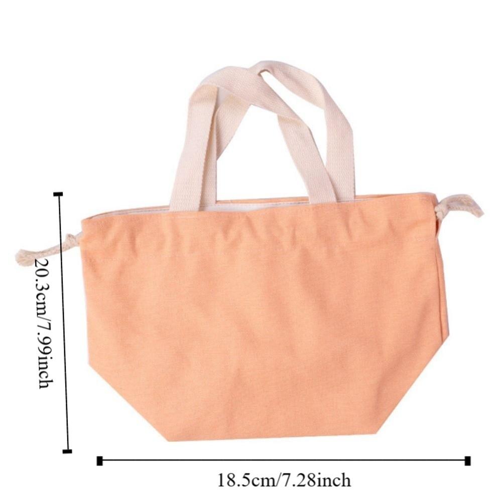 Kawaii Drawstring Storage Bag Solid Color Portable Toiletry Bags Sweet Cartoon Cosmetic Bag  Girls