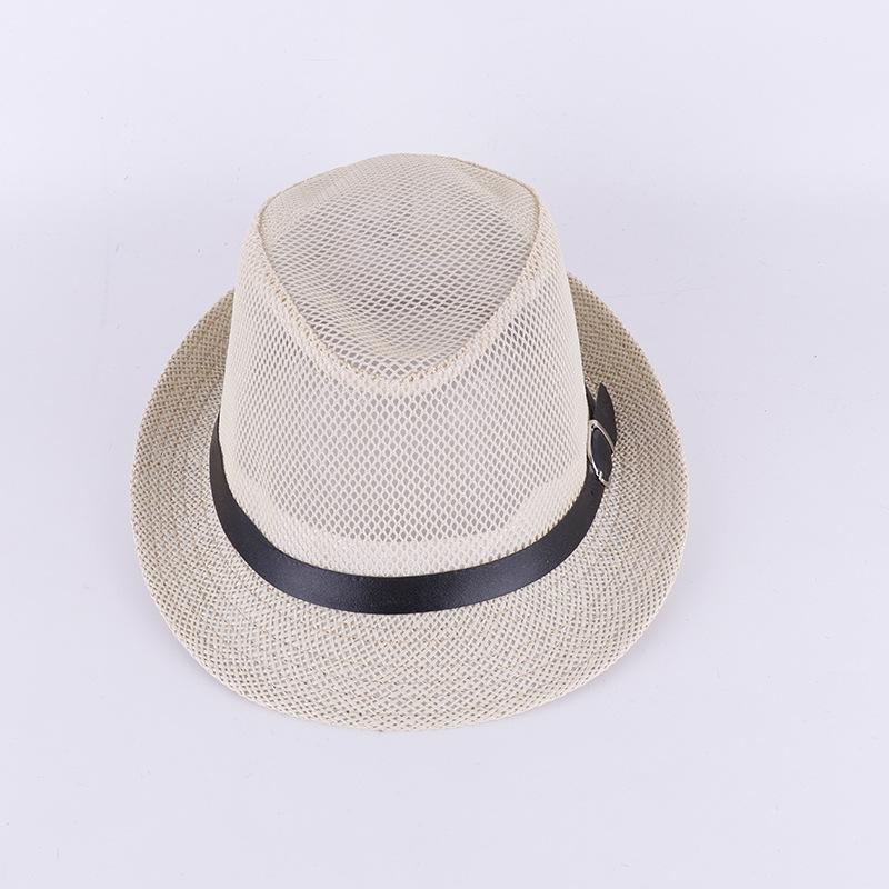 Men's and women's jazz top hats, middle-aged and elderly linen sun hats, jazz hats, men's summer top hats