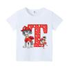 PAW Patrols Children Short Sleeve T-shirt Summer Kids Cartoon Printed Clothing Boy Casual Cotton Tee Girl Anime Cute Tops Gifts