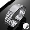 Premium Stainless Steel Watch Strap 20mm 22mm Universal Bracelet Metal Folding Buckle Business Replacement Wristband Accessories