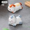 Cute Ceramic Horse Chopstick Rest Rack & Holders Spoon Fork Knife Stand Flatware Organizer Horse Year Ornaments Table Decor
