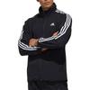 adidas Striped Colorblock Zip-Up Stand Collar Jacket Men Jackets Black TR30J1-BW