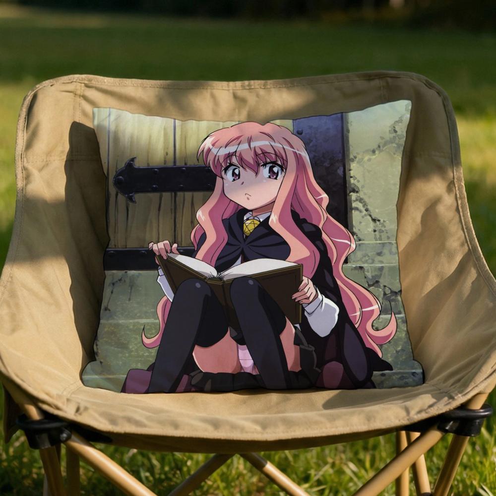 Anime ZZero no TTsukaima Cushion Cover Soft Reversible Durable Pillow Cover MultiScene Use for Home Car Daily Comfort