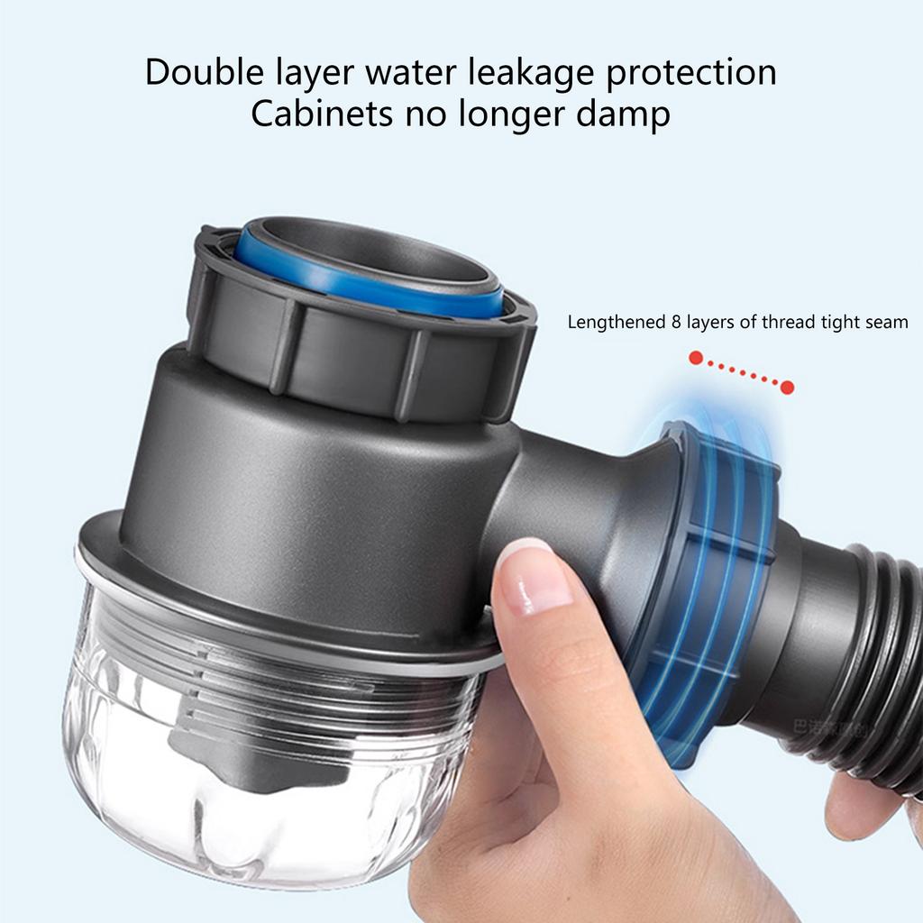 Sifony P-sifony Náhradní díly Vylepšení Viditelné Odnímatelné Snadné Použití Odtokové Ventily pro Kuchyň Koupelnu Drtič Odpadu