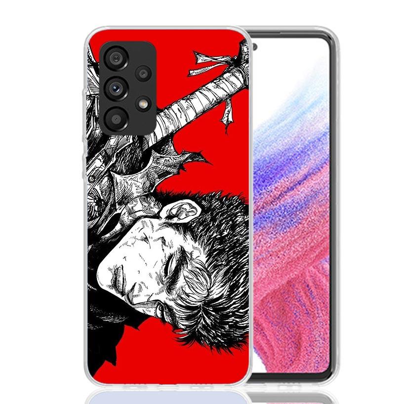 G-Guts B-Berserks Anime Phone Case For Samsung Galaxy A52 A32 A22 A12 A02S A50S A30S A51 A31 AA71 Note 20 Ultra 10 S10 Plus Gala