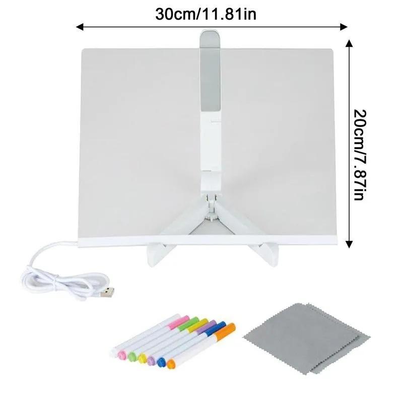 LED Drawing Board, Children's Light Board, Reusable Graffiti Board, Acrylic Writing Board, Educational Drawing Toys, Fluorescent Drawing Board