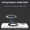 Portable Metal Phone Mount Double Magnetic Surfaces Foldable Design Universal Fit Stand for 4 to 6.7 Inch Smartphones