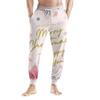 Men's Drawstring Pocket Casual Pants, Checkered Striped Printed Pocket Casual Pants, Home Sleeping Pants