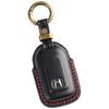Compatible with Honda Key Fit Hybrid Key Shuttle Hybrid Key and with Genuine Leather Smart Key Cover Premium WR-V Case, Cover, Case, Vezel, Civic, (3D