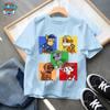 Paw Patrol Chase Boys T Shirt Puppy Dog Happy Birthday Numbers Children Girls T-shirts Summer Tops Clothes Kids Party Gift New
