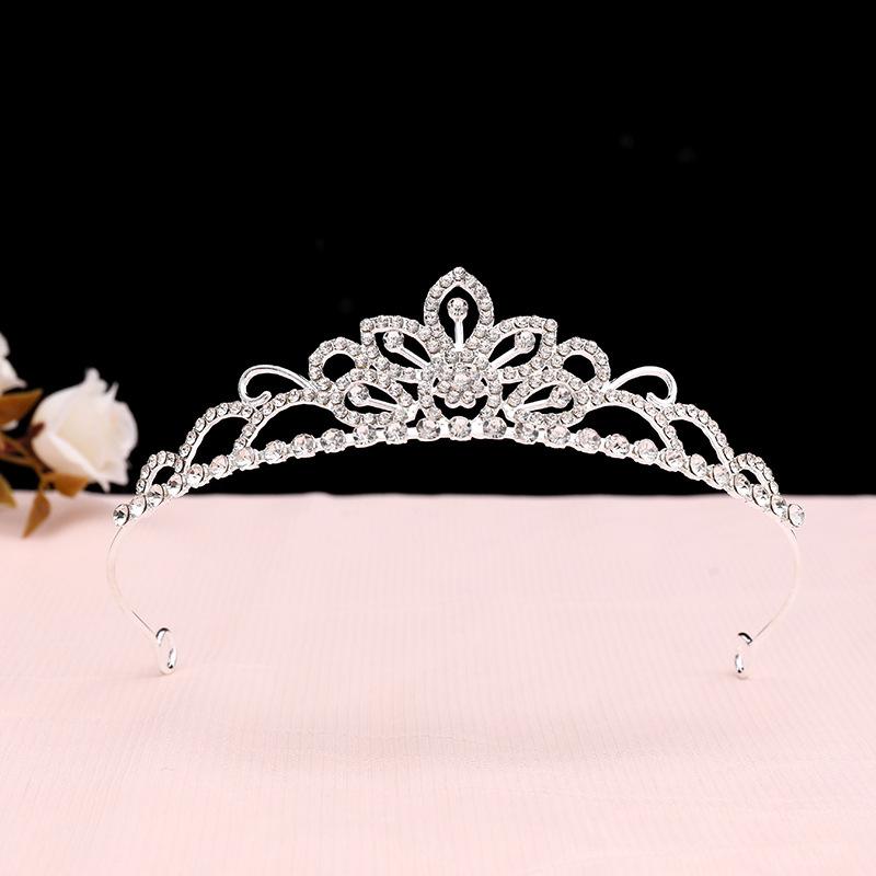 Children's Crown Hair Accessories  Cute Princesses Girls  Water Diamond King Crown Hair Bands Birthday Gifts for Girls Baby Headbands and Headwear