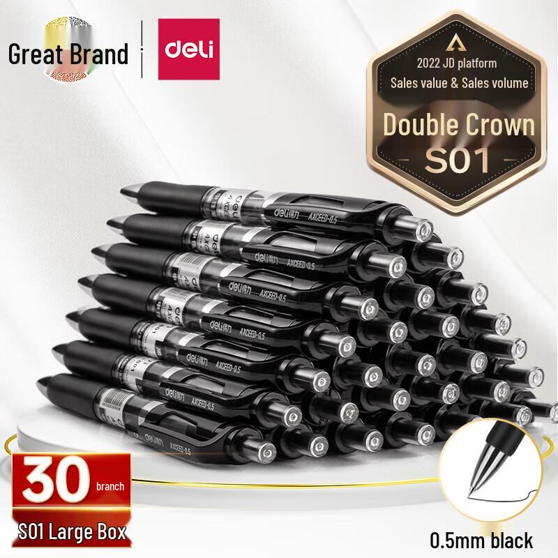 Deli S01 Retractable Gel Pen