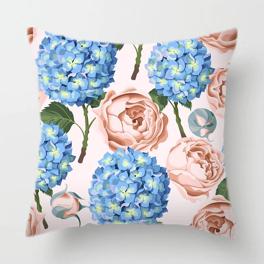 Butterfly Flower Pattern Pillowcase Car Ornaments Office Living Room Home Pillowcase