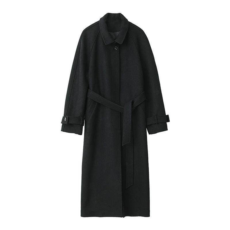 Women's Hepburn Style Mid-Length Woolen Coat - 2025 Winter Collection, Thickened and Stylish.