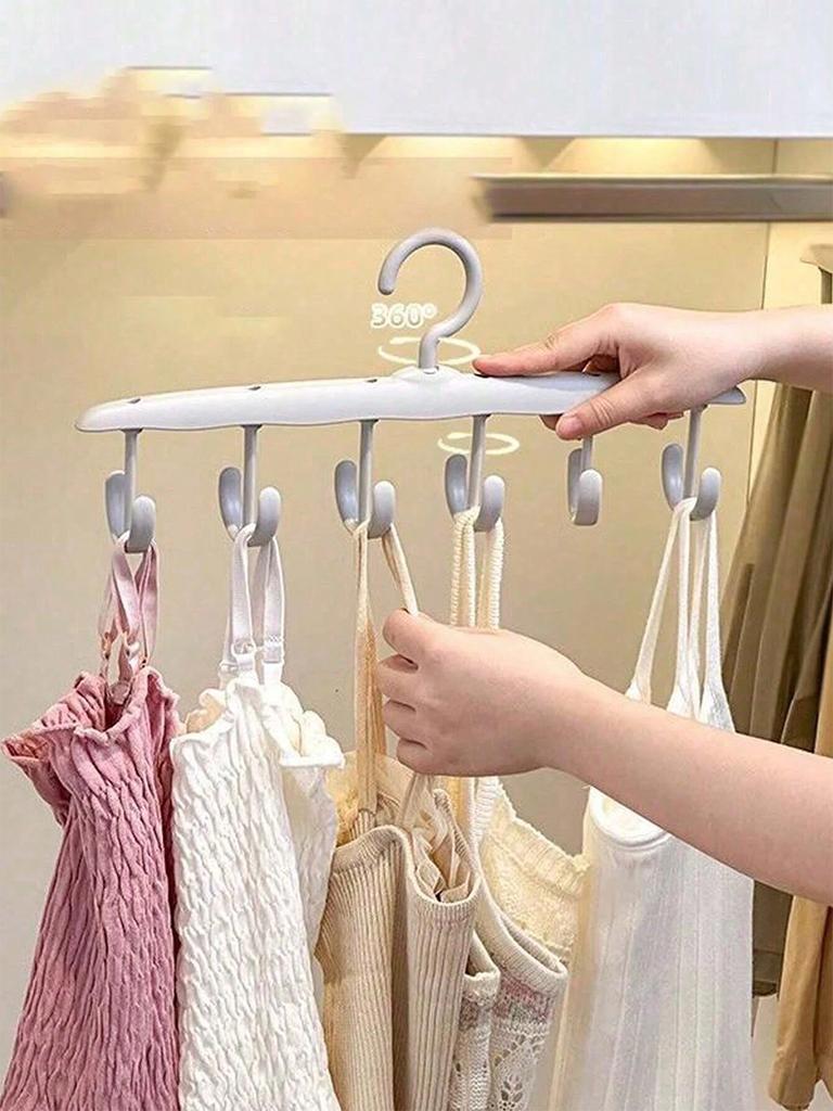 12 Hook Rotatable Hook Hanger,Underwear Sling Wave Drying Hanger, Multi-Functional for Home Dormitories,Storage Organizer a Gift
