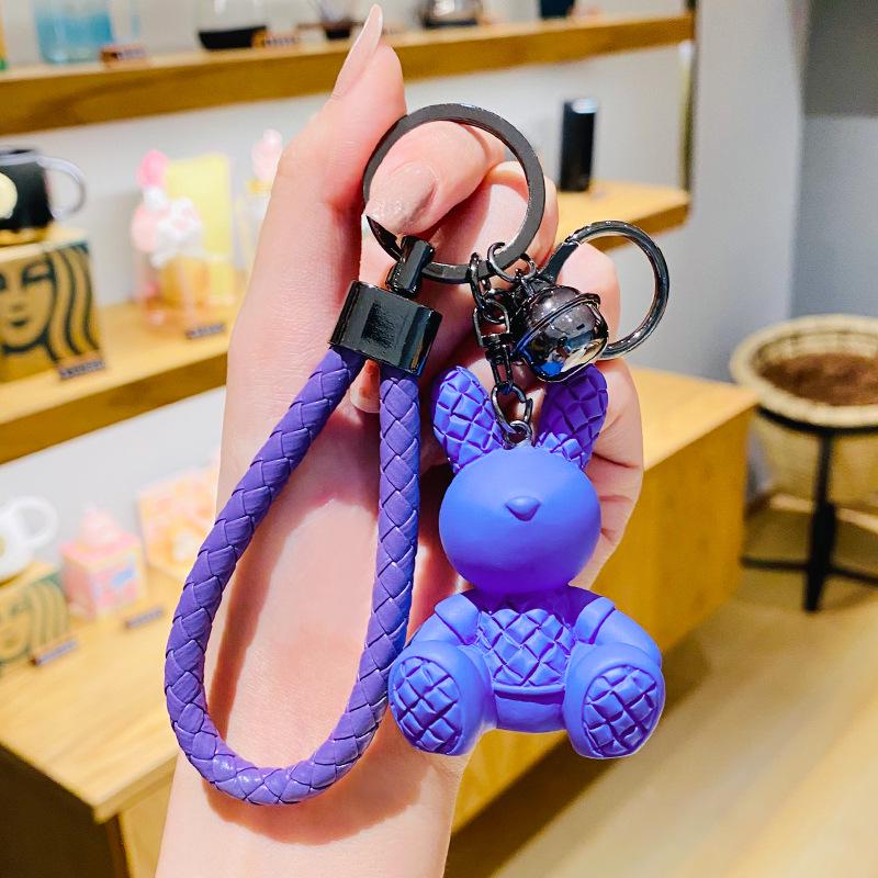 

2023 Изысканный брелок с кроликом: Милый мультяшный брелок-кукла для женских ключей от машины