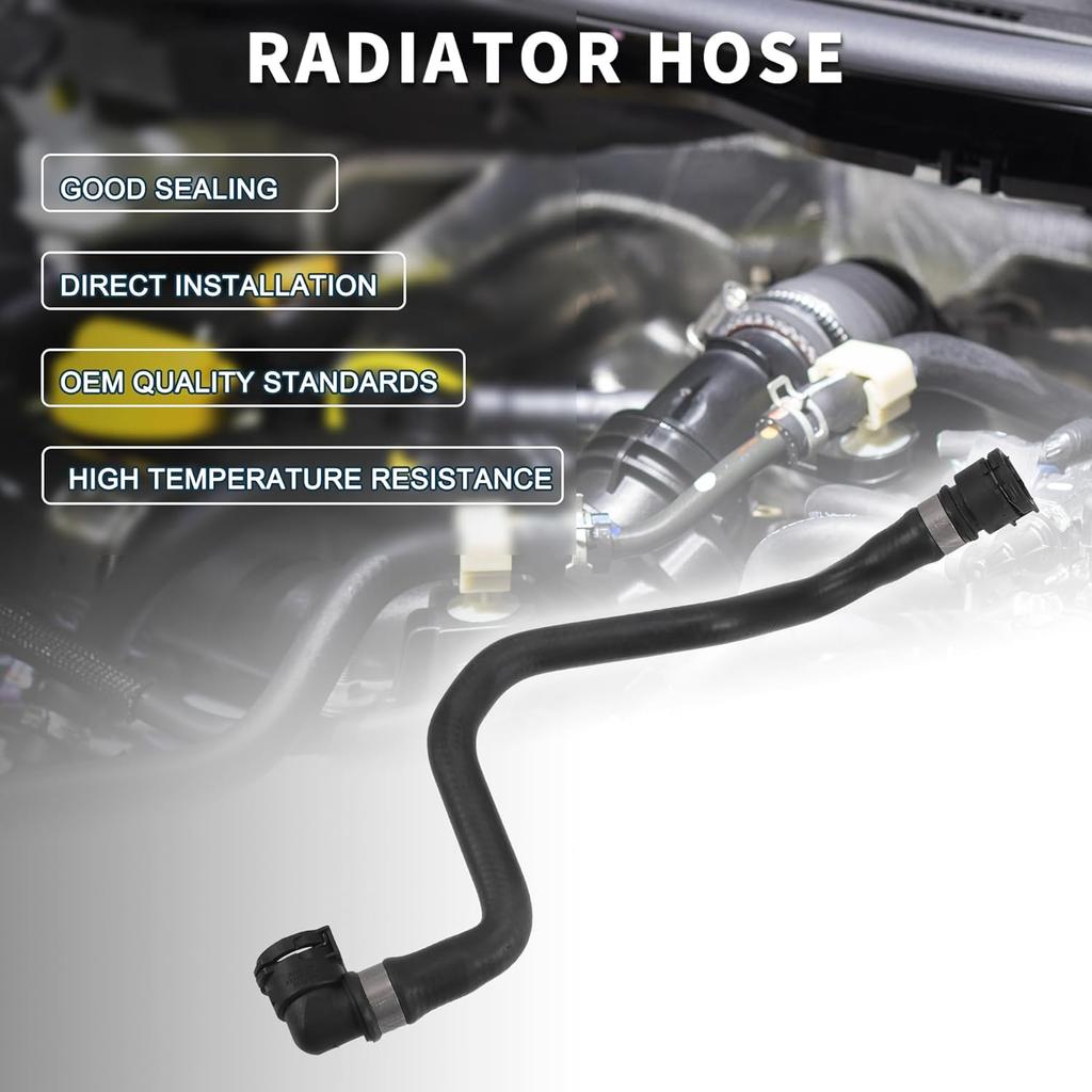 Durite de radiateur pour BMW X5 Haute étanchéité N°11537500752 | Durite d'eau de réservoir moteur Noir 1 pièce