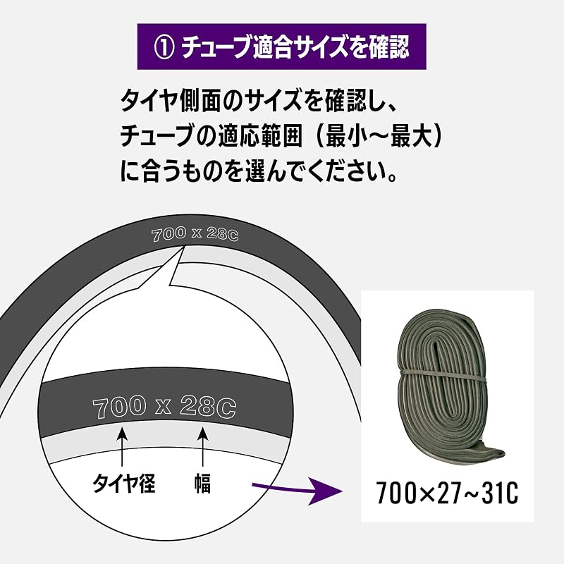 Panaracer W/O Tube 700×31-34C (27×1 1/4) Presta Valve 48mm CYCLE TUBE Made In Japan 0TW700-32LF-NP