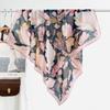 Atmosphere Blue Cashew Flower Silk Scarf 91 Series Neck Large Square Scarf Women's Scarf Seaside Baotou Scarf Sunscreen Shawl