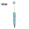 Creative DIY Pen Beadable Pen, Rhinestone Faux Pearl Ballpoint Fancy Glitter Personalized Gift for Crafting, Student Stationery Office Writing
