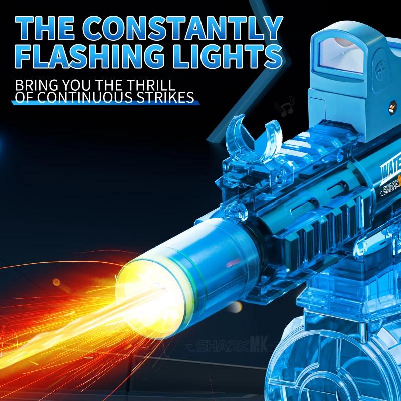 LED simulace ohně Elektrické vodní pistole pro děti Automatická kontinuální vodní pistole Dětské letní venkovní plážové střílecí hračky