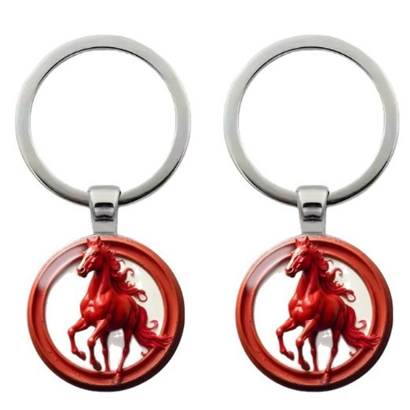 Stylish Horse Pendant Keychain In Alloy Materials for Enhanced Visual Appeal and Multipurpose Functionality