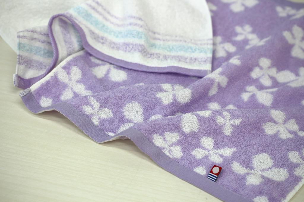 Hayashi Japanese Towel Gift Set of 4 and Hand Purple (Bath, Face, Towels) - (GI303605)