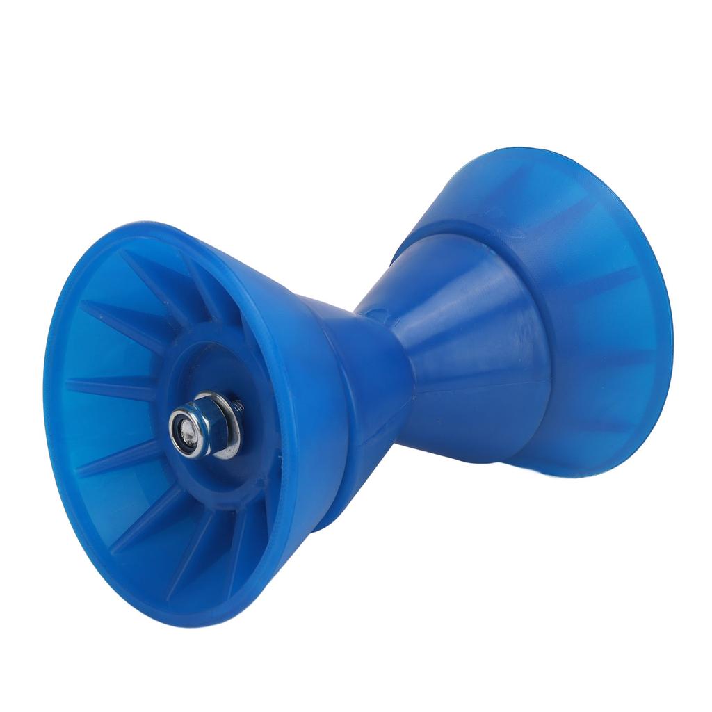 4 Inch Boat Roller Bow Stop with 1 2in Shaft Scratch Resistant PU Blue Trailer Roller Assembly for Yachts