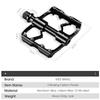 WEST BIKING Carbon Fiber Tube Bicycle Pedals MTB BMX Road Bike Cycling Footrest Lightweight CNC Aluminum Alloy 3 Bearings Pedal