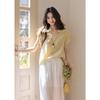 Women's French Style Tencel Puff Sleeve Shirt