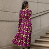 New Autumn Women's Irregular Pattern Print Dress