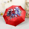Spider-man: Into The Spider-verse Portable Automatic Umbrella Sturdy 8-Rib Shaft Lightweight for Women/Men Outdoor Accessory Stylish Gift for Women