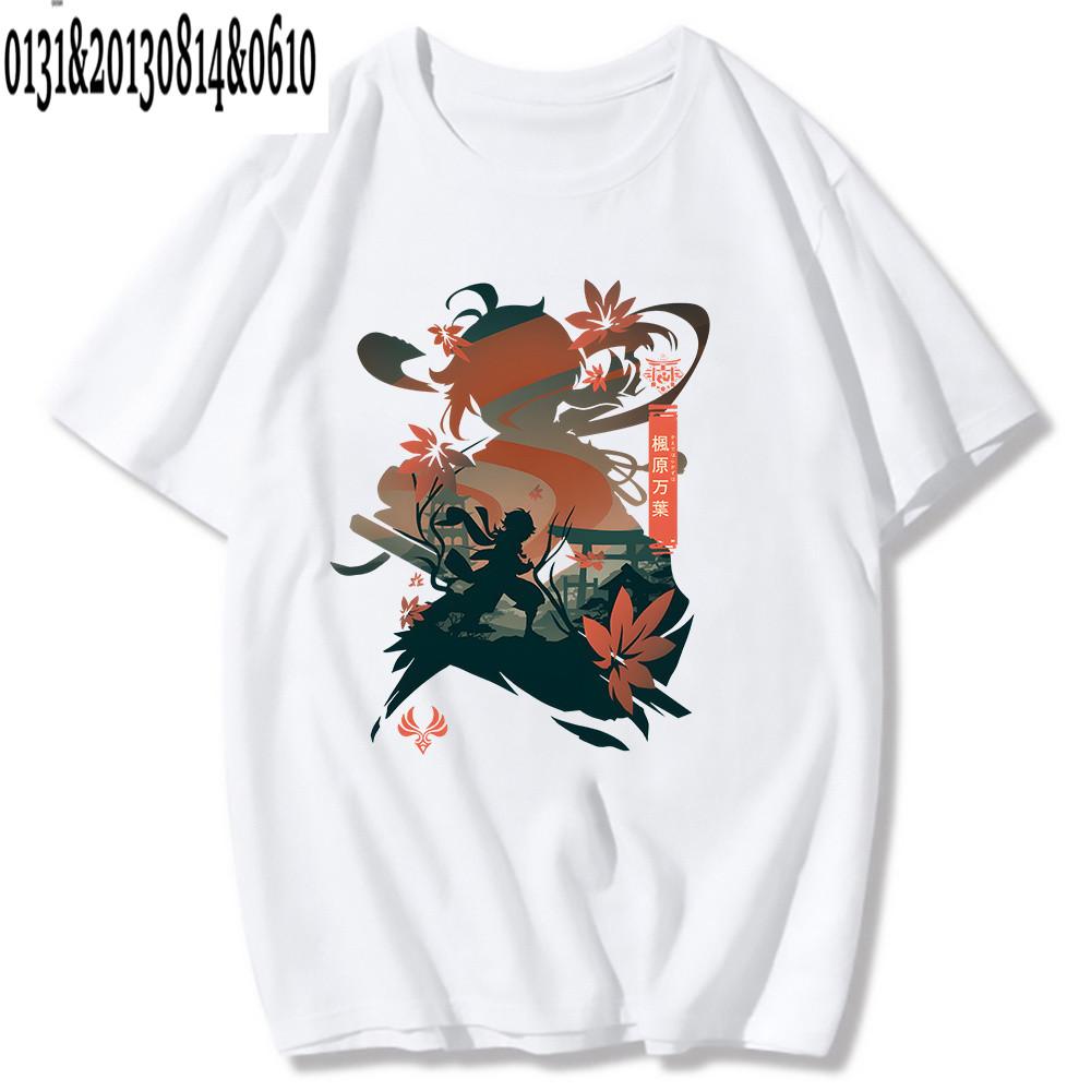 Trička Genshin Impact Printing Trička Xiao Venti Print Trička Hu Tao Zhong Li Grafika Kaedehara Kazuha Raiden Shogun Trička