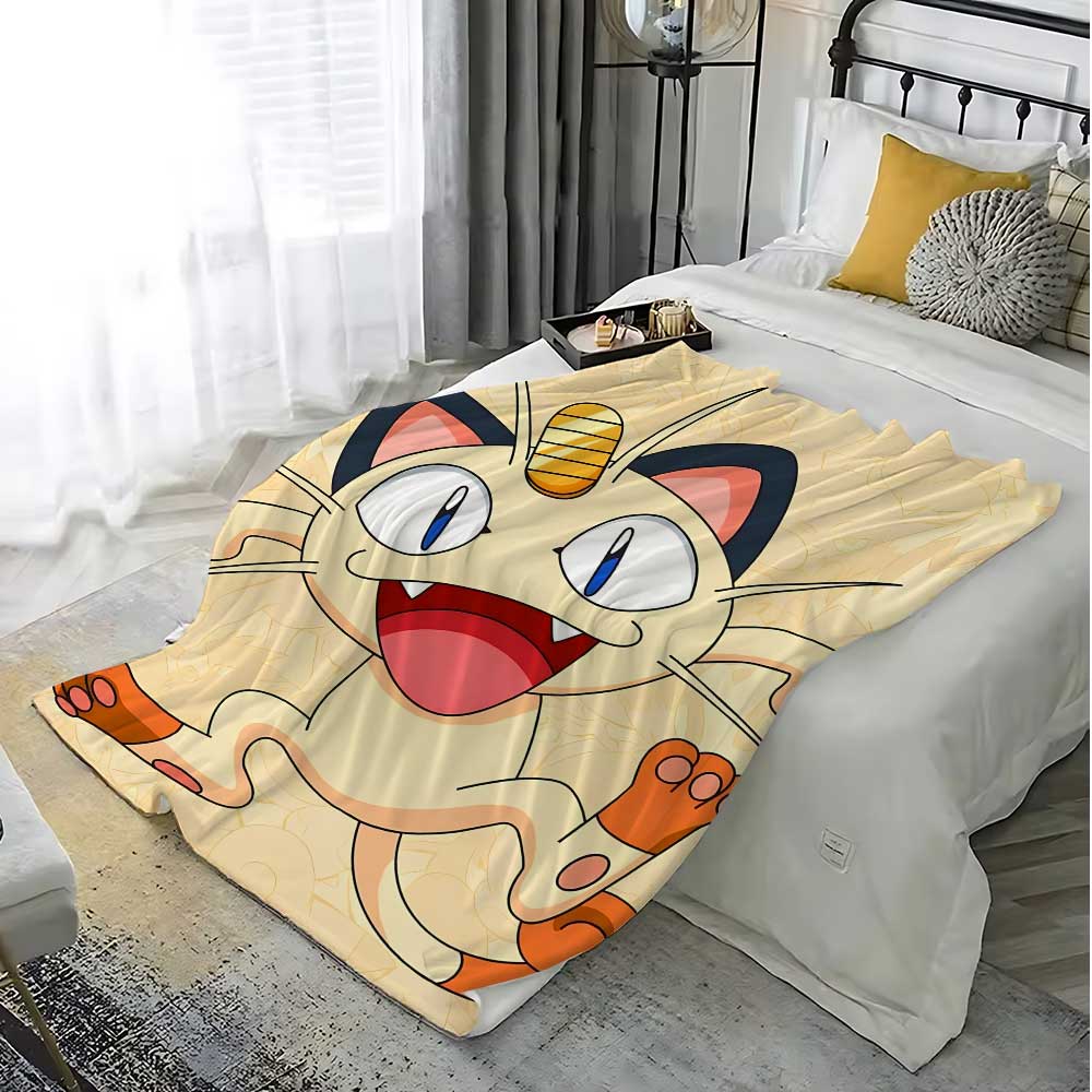 Po-ke-mons Warm Winter Blankets for Bed Fleece Blanket School Home Bedroom Decoration Bedspread the Sofa Throw Decorative Knee