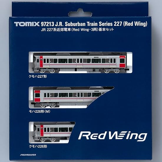 TOMYTEC TOMIX N Gauge JR Series 227 "Red Wing" 3-Car Basic Set Model Train 97213