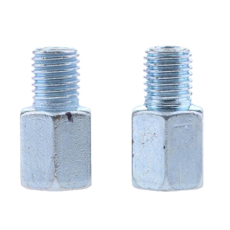 2 Pcs Motorcycle Rearview Mirror Screw 10mm Thread Adapter Conversion Bolts RH Thread Universal Motorbike Mirror Screw