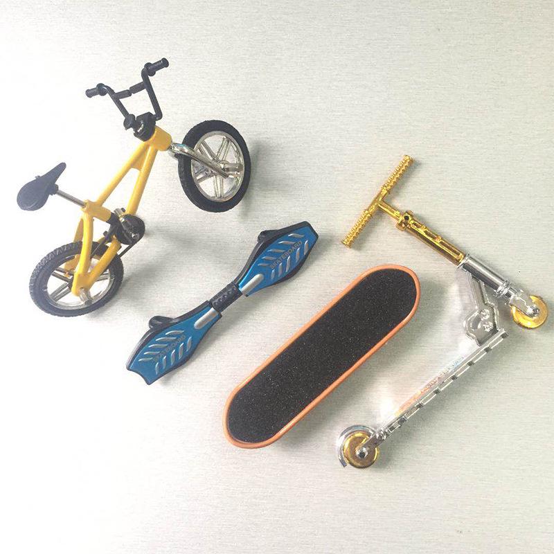 Mini Finger Bike and Skateboard Toy Set