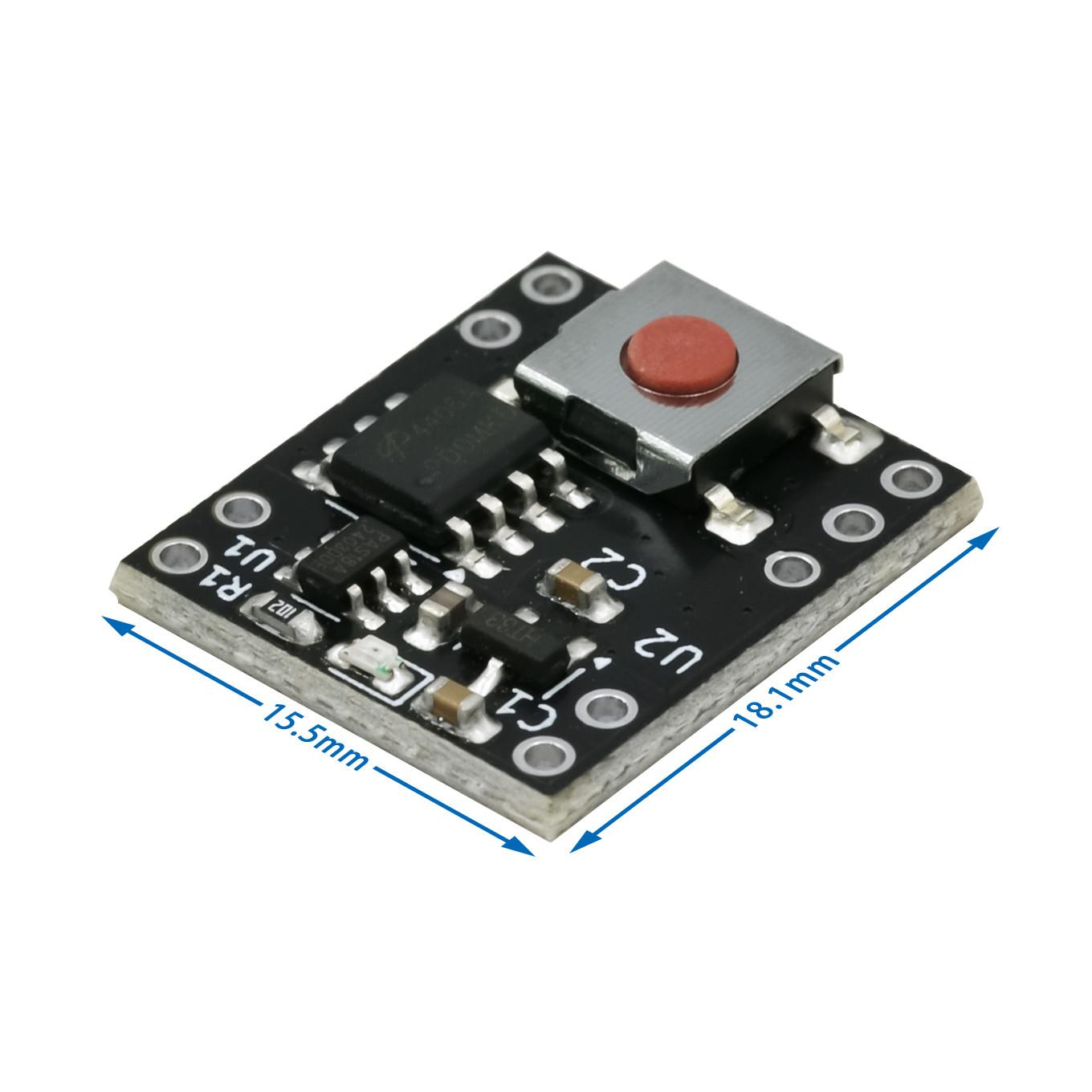 

Модуль перемикача Модуль кнопки живлення Перемикання навантаження однією кнопкою замінює механічний пристрій