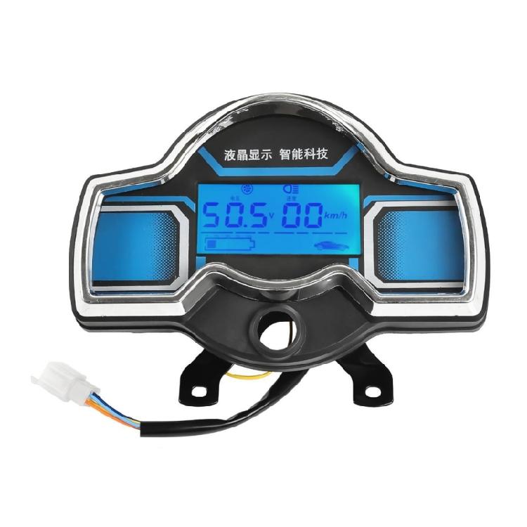

Multiple Voltage LCD Display Meter 48V 60V 72V Systems Water Resistant Strong Interface for Motorcycles & Tricycles Use