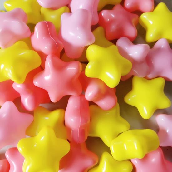 100Pcs Ball Pit Balls Thickened Tasteless Odor-free Smooth Surface Stimulate Imagination Exercise Creativity PE Loving Shape Pit Balls Kindergarten