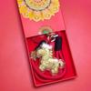 Instant Riches 999 Pure Gold-Plated Horse Keychain - New Style, Popular Business Gift