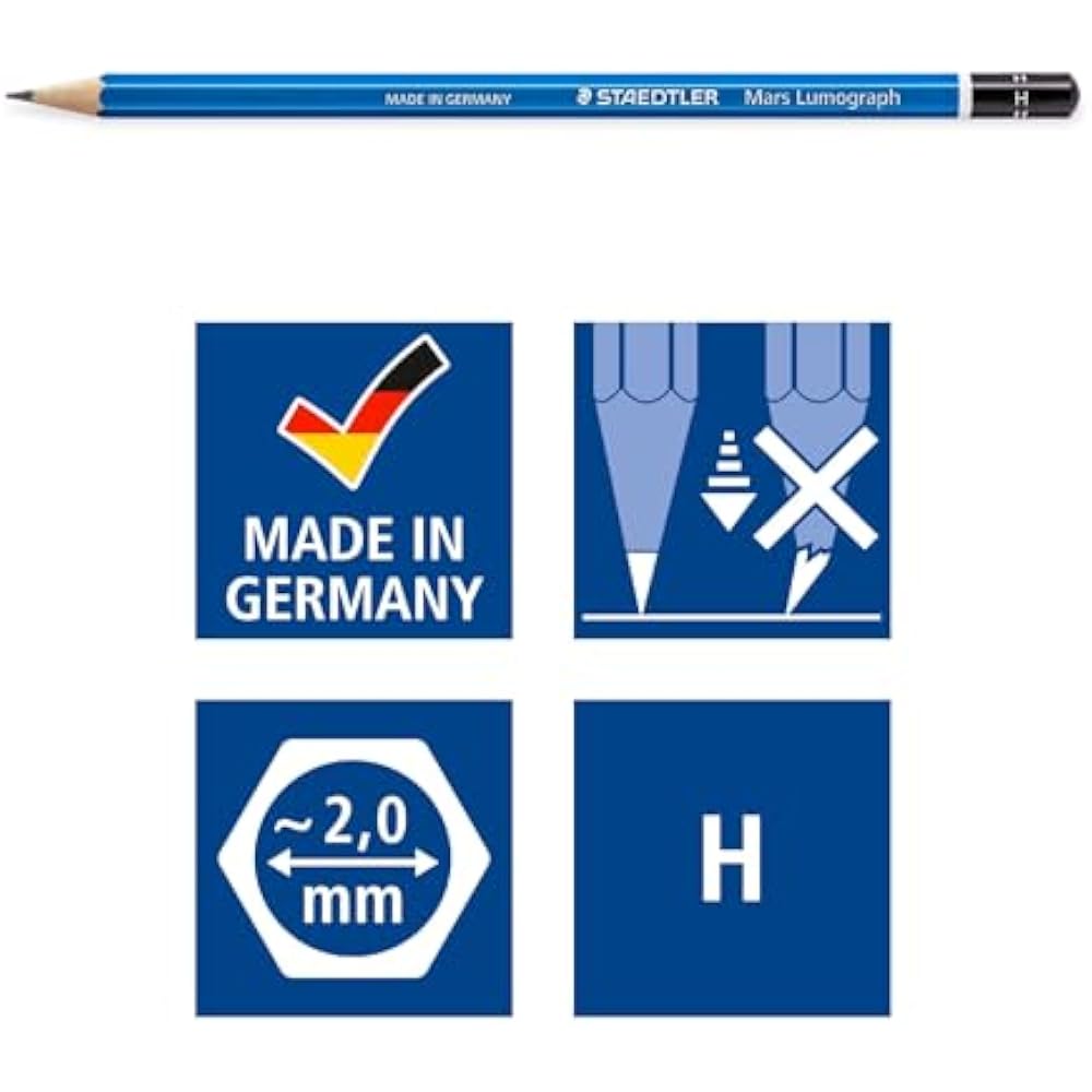 STAEDTLER (STAEDTLER) 12 H Marsurmograph Writing Drawings 100-H*12