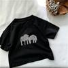 Children's T-shirt with Cute Animal Patterns  Spring and Summer Comfortable and Breathable Boys' and Girls' Tops